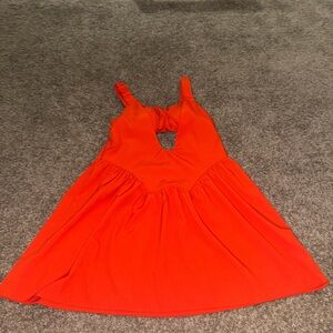 Vibrant Orange Athletic Dress